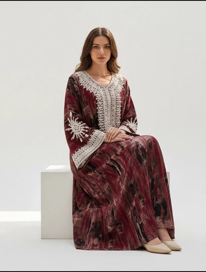 Ethereal Patterned Jalabiya