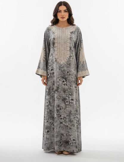 Serene Petal Abaya-Dress