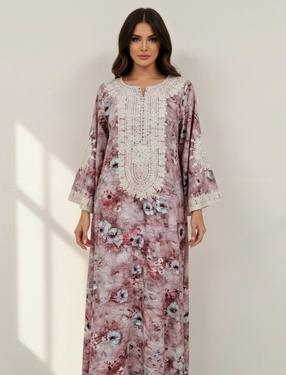 Serene Petal Abaya-Dress