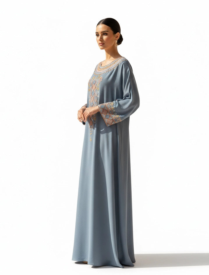 Artisanal Patterned Abaya
