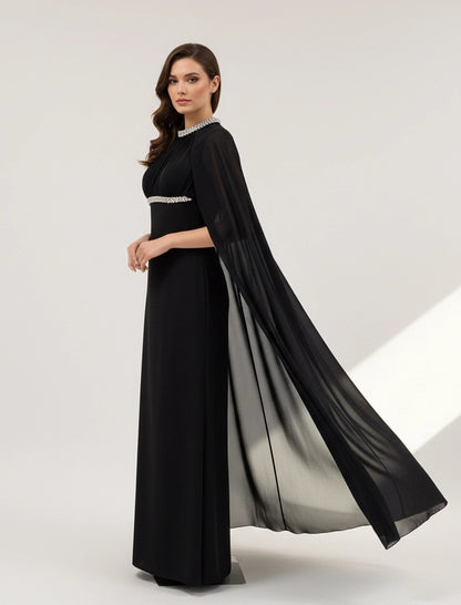 Embellished Neck Gathered Organza Dress
