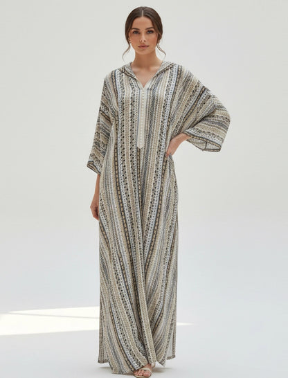 Nomad Chic Striped Jalabiya.