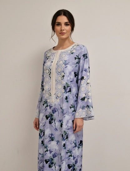 Embroidered Elegance Maxi