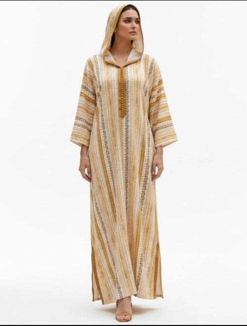 Nomad Chic Striped Jalabiya.
