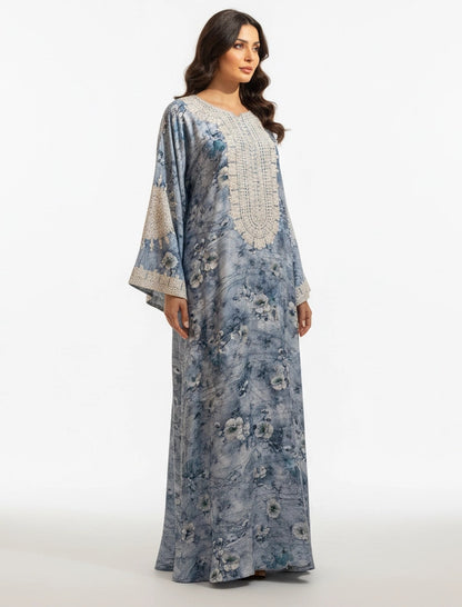 Serene Petal Abaya-Dress