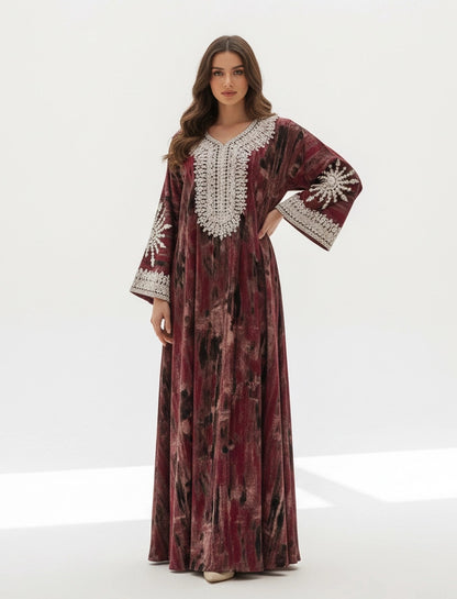 Ethereal Patterned Jalabiya