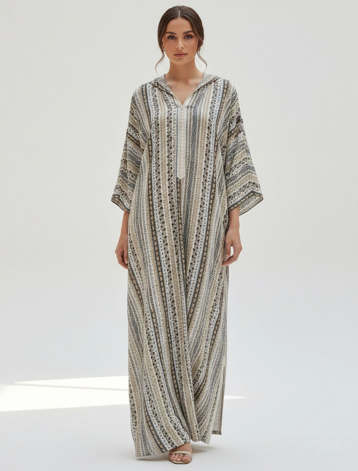 Nomad Chic Striped Jalabiya.