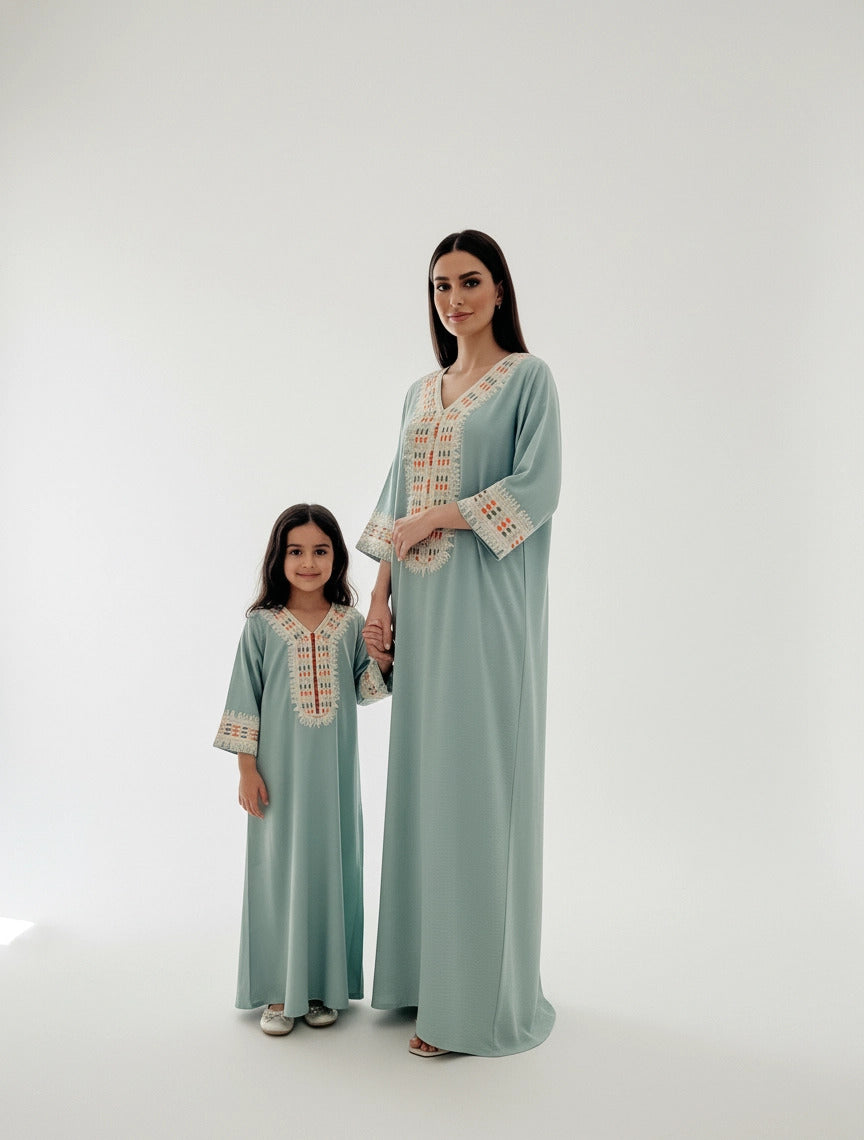 Regal Stitch Jalabiya. ( Little Girl )