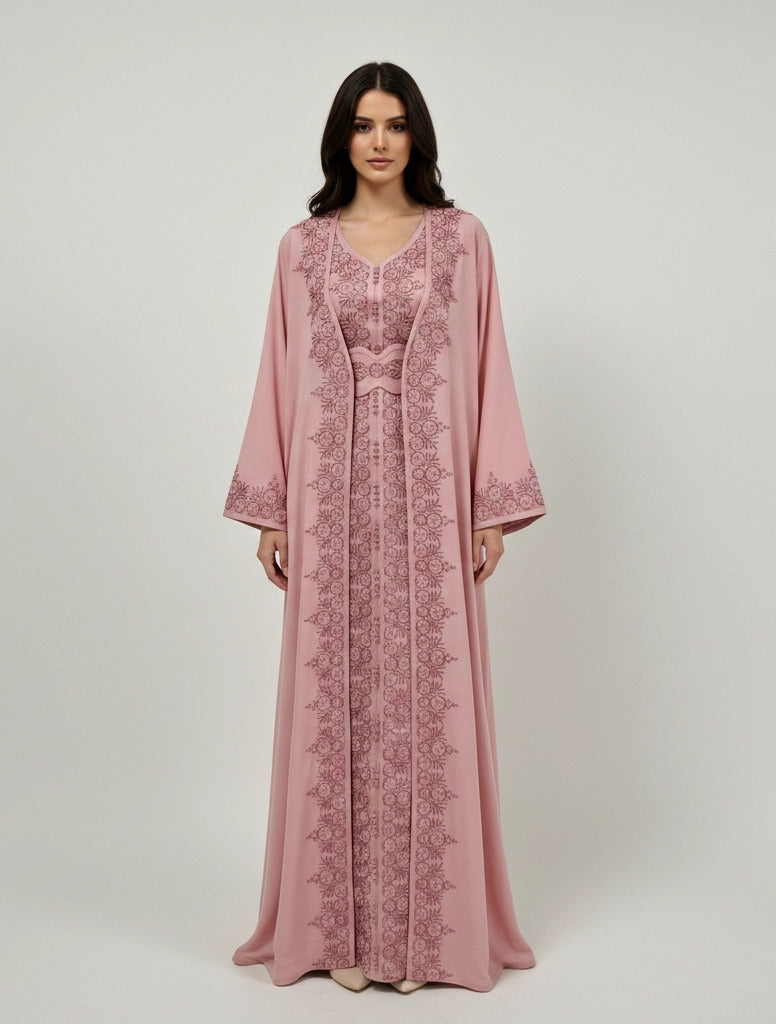 Embroidered U-Neck Bishet.
