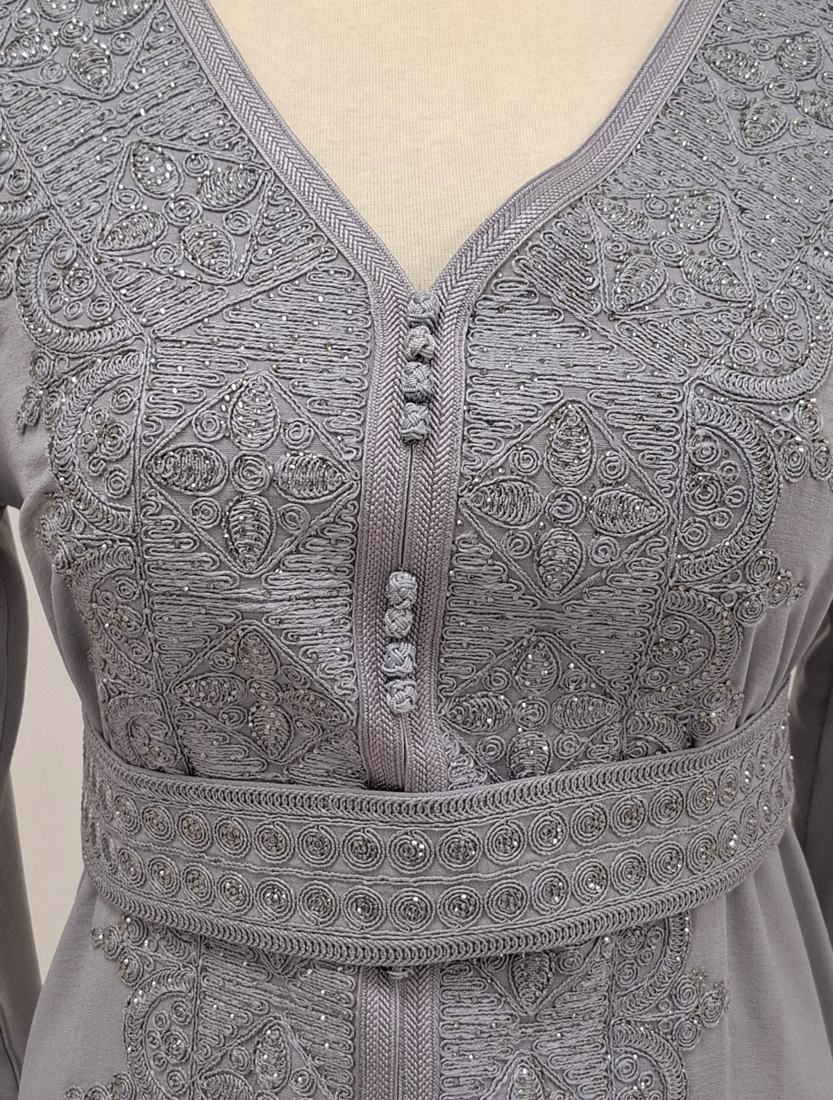 Button Details Kaftan.