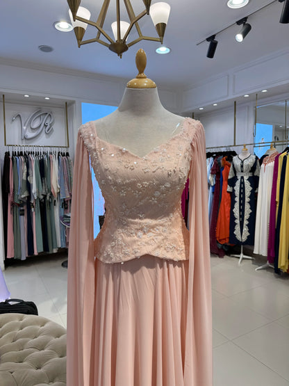 Float Sleeves Corset Dress