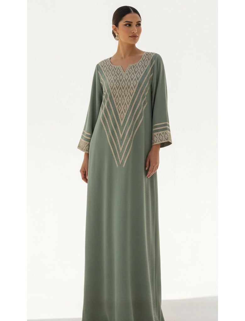 ​Geometric Elegance Abaya