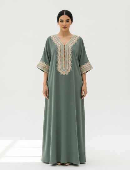 The Serene Stitch Abaya