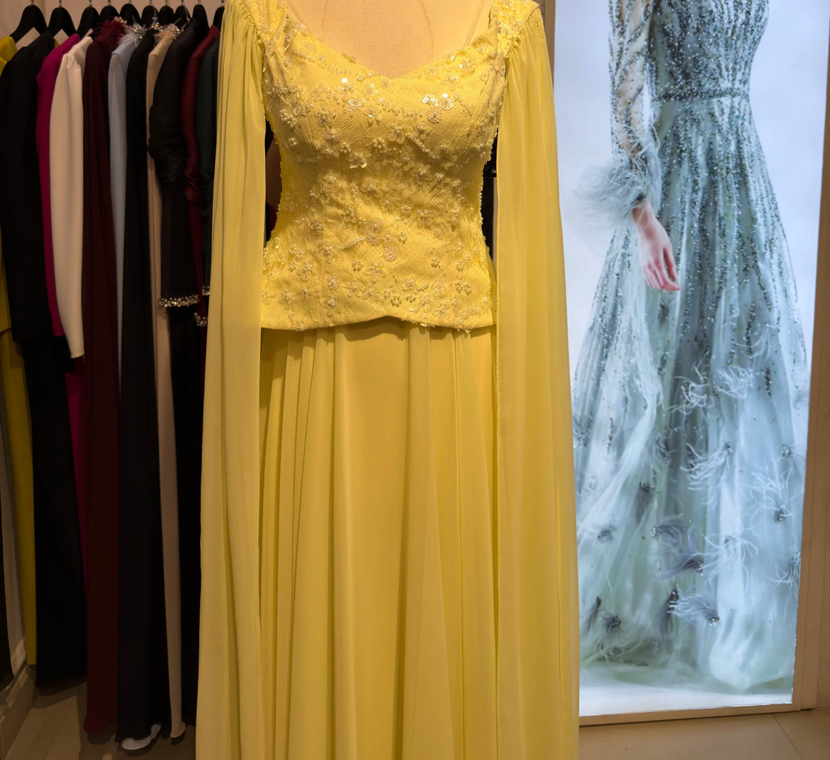 Float Sleeves Corset Dress