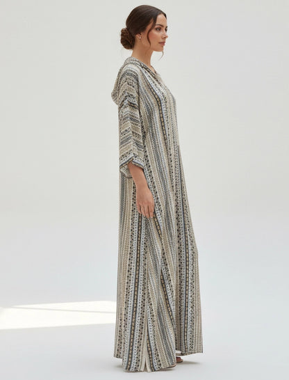 Nomad Chic Striped Jalabiya.
