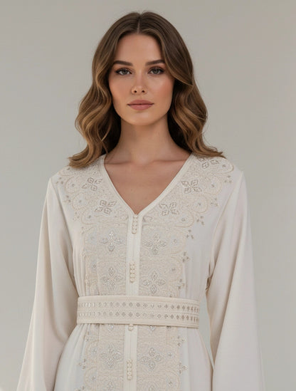 Button Details Kaftan.