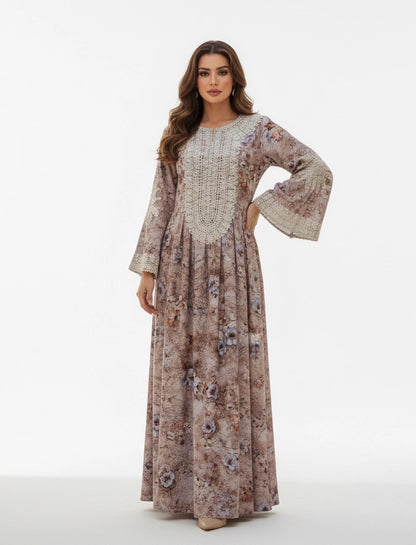 Serene Petal Abaya-Dress