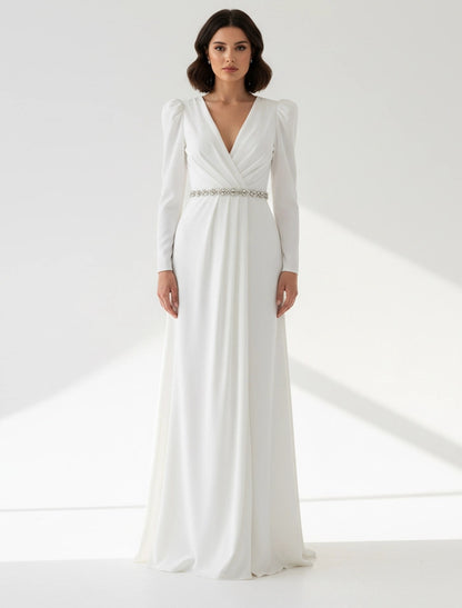 Jeweled Crystal-Bodice Crepe Gown.