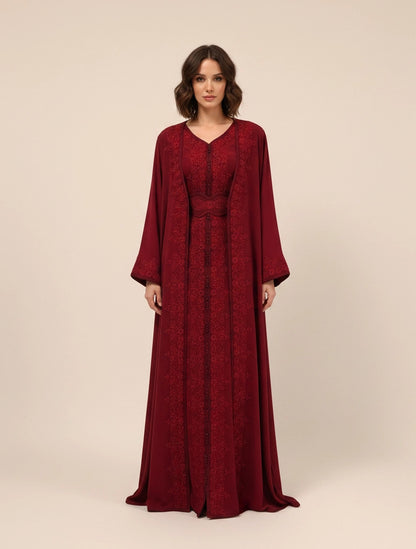 Embroidered U-Neck Bishet.
