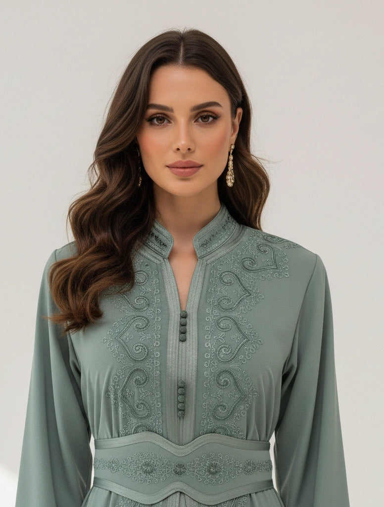 High Neck Kaftan