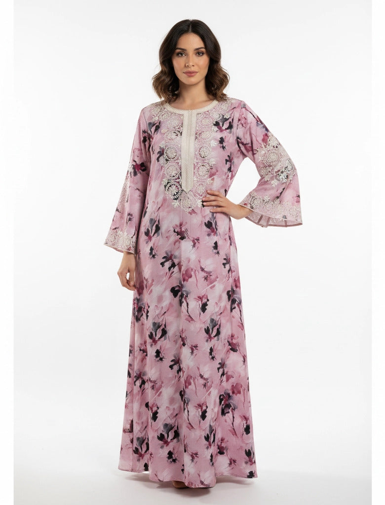 Embroidered Elegance Maxi