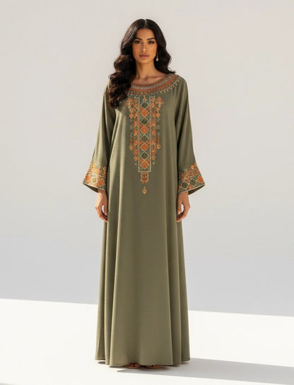 Artisanal Patterned Abaya