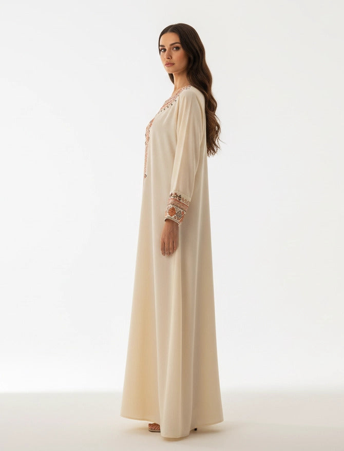 Artisanal Patterned Abaya