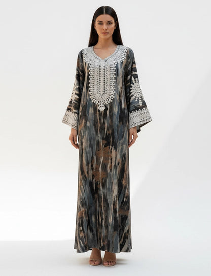 Ethereal Patterned Jalabiya