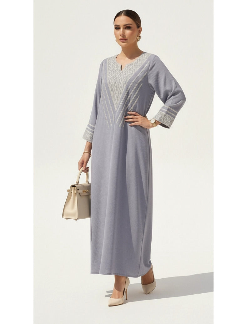 ​Geometric Elegance Abaya