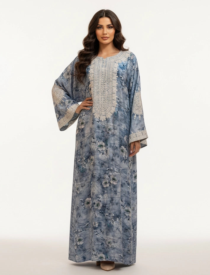 Serene Petal Abaya-Dress