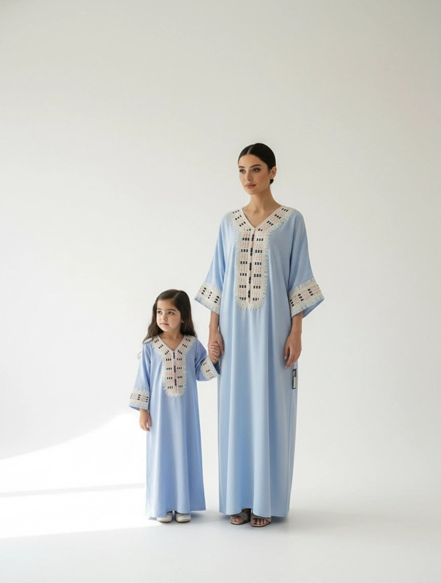 Regal Stitch Jalabiya. ( Little Girl )