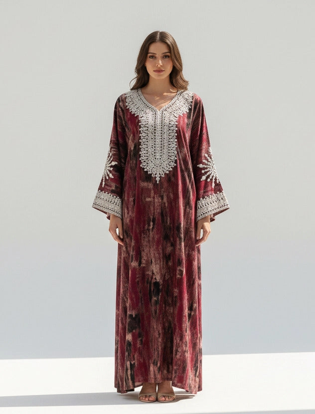 Ethereal Patterned Jalabiya