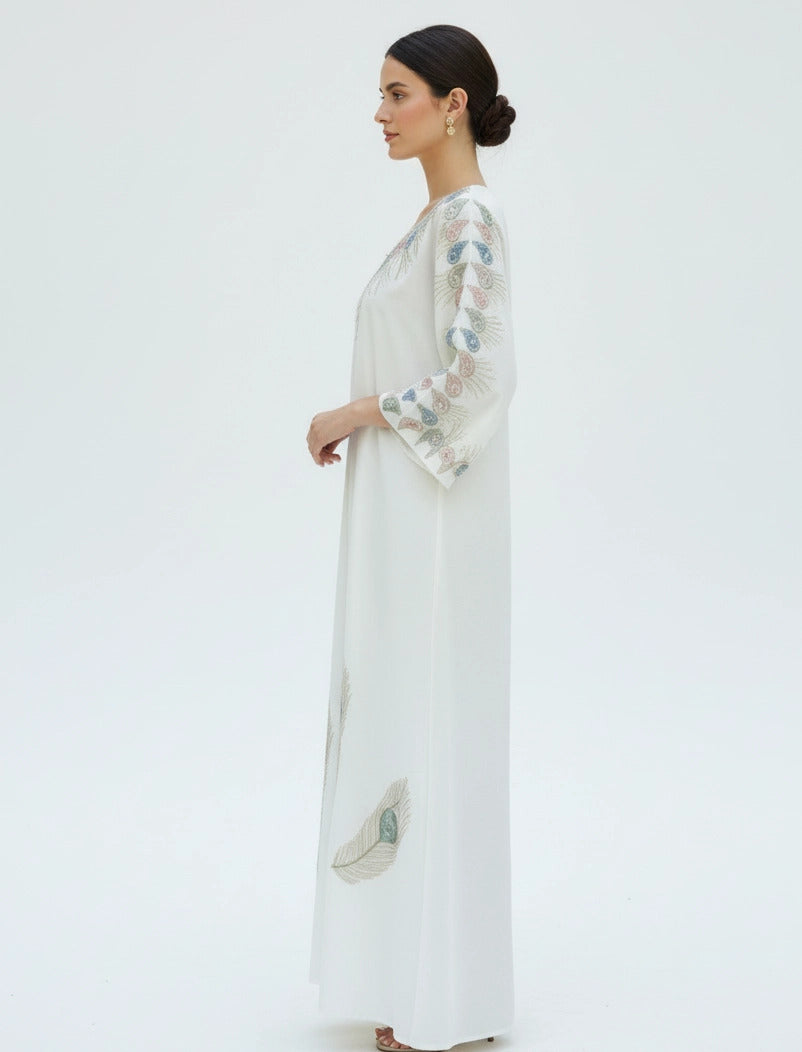 Peacock Ethereal Jalabiya.