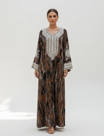 Ethereal Patterned Jalabiya