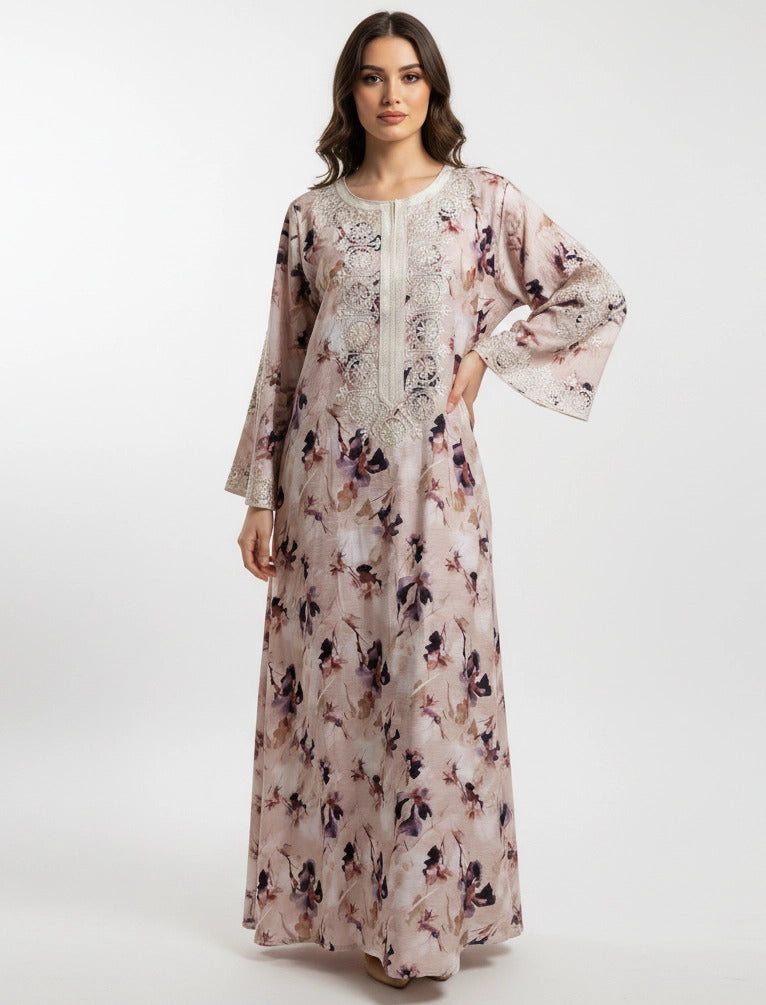 Embroidered Elegance Maxi