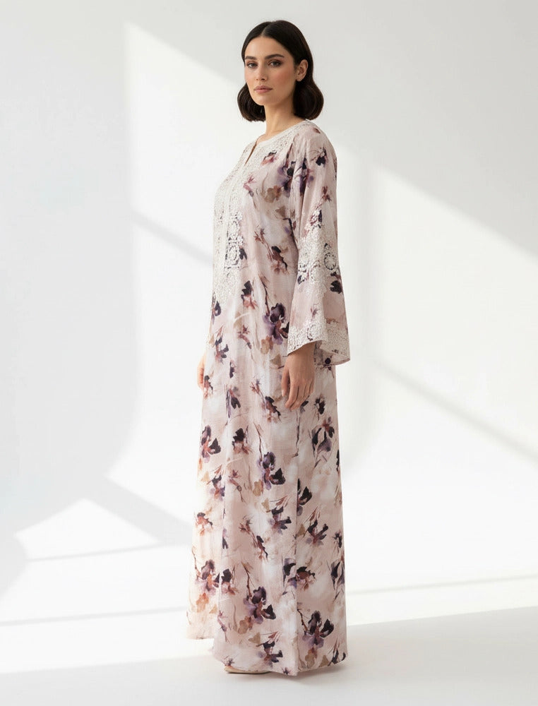 Embroidered Elegance Maxi