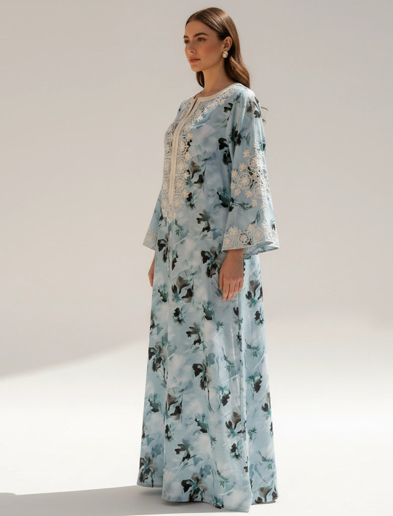 Embroidered Elegance Maxi