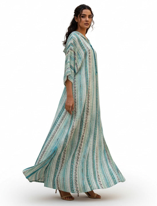Nomad Chic Striped Jalabiya.