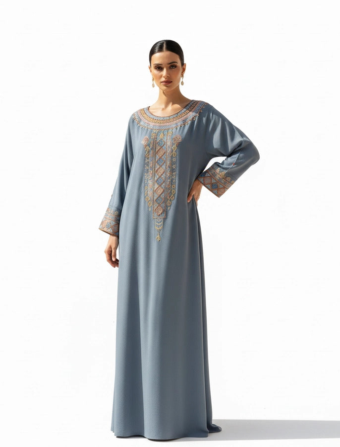 Artisanal Patterned Abaya