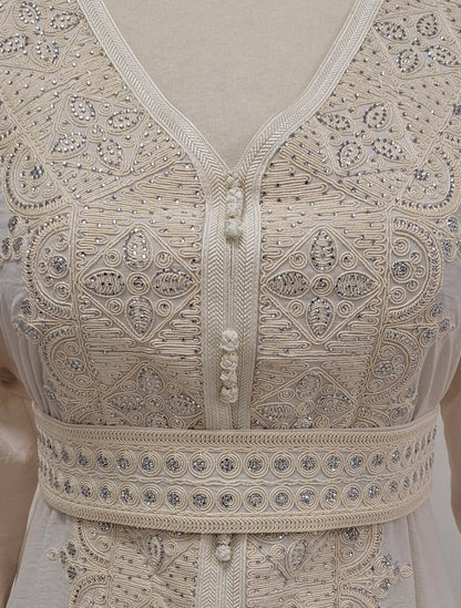 Button Details Kaftan.