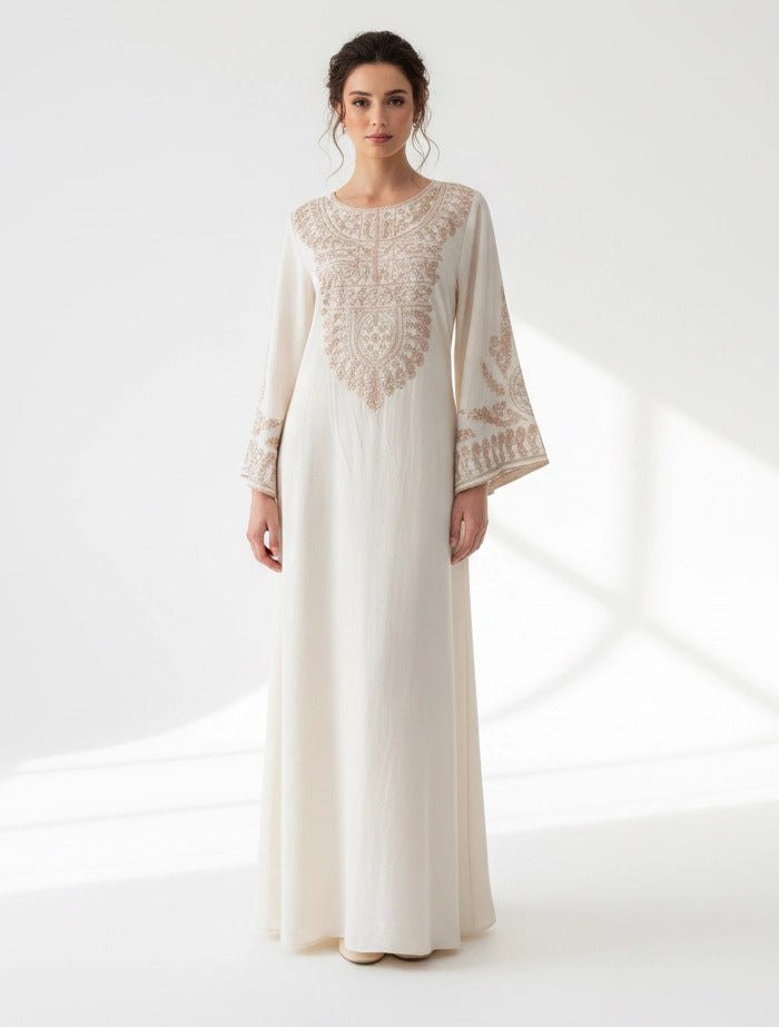 U-Neck Embroidered.
