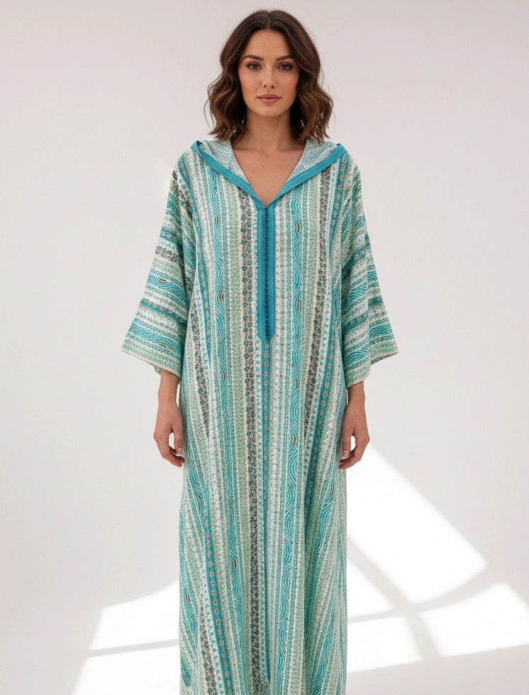 Nomad Chic Striped Jalabiya.