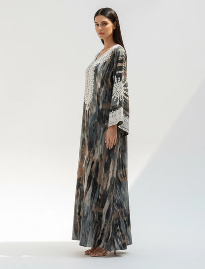 Ethereal Patterned Jalabiya