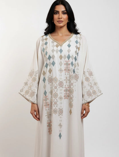 Geometric Harmony Abaya