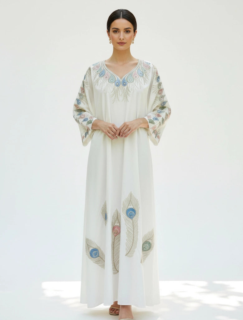 Peacock Ethereal Jalabiya.