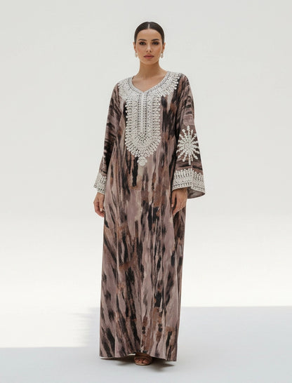Ethereal Patterned Jalabiya