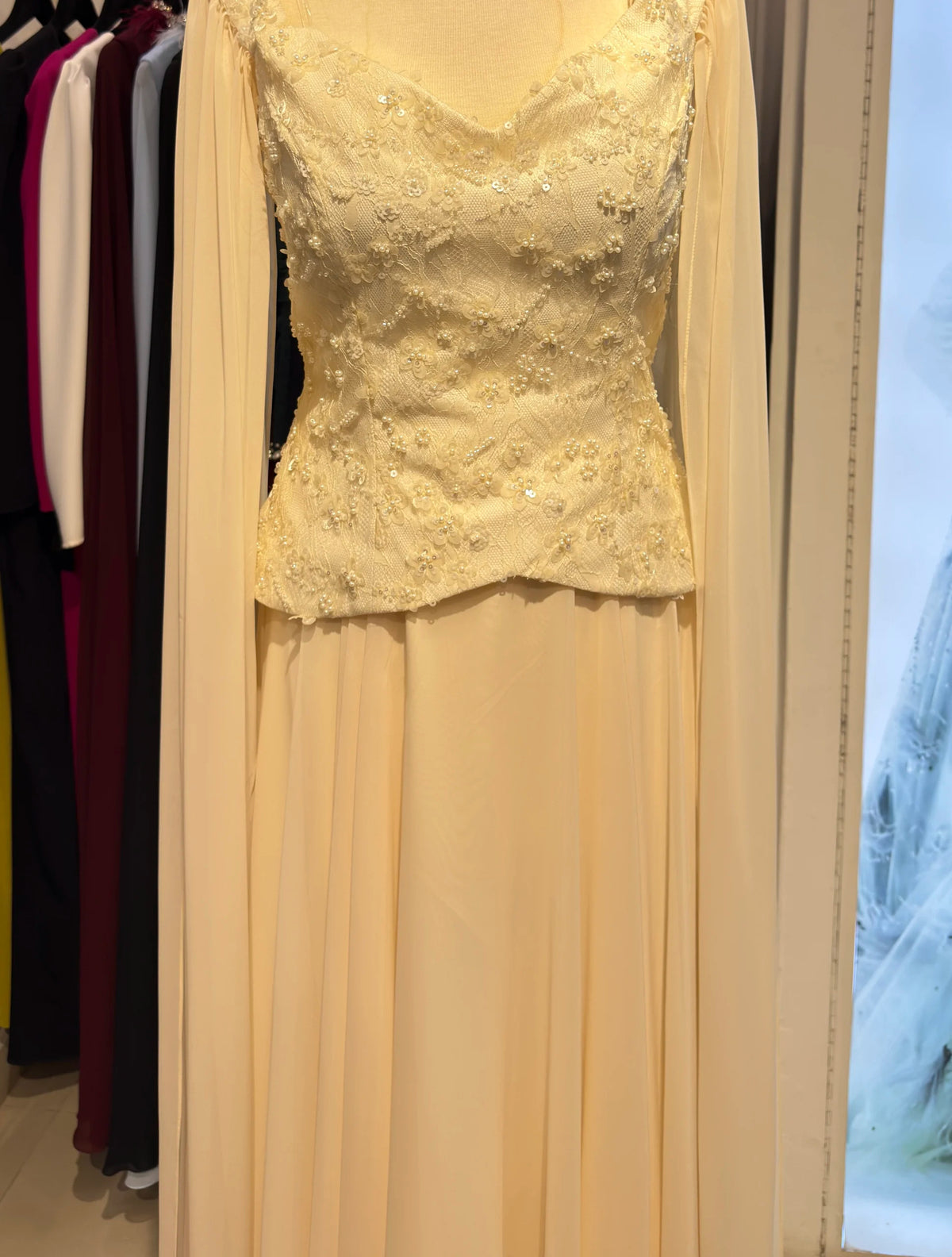 Float Sleeves Corset Dress