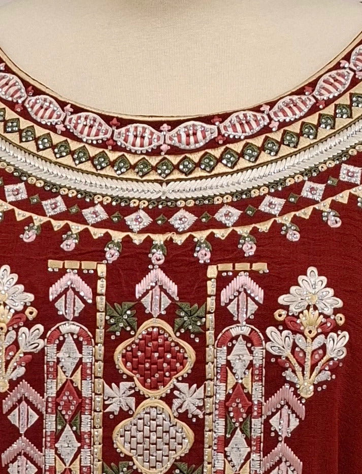 Artisanal Patterned Abaya