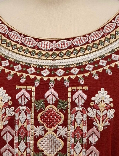 Artisanal Patterned Abaya