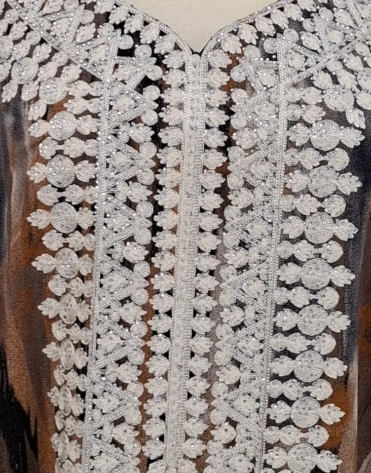 Ethereal Patterned Jalabiya